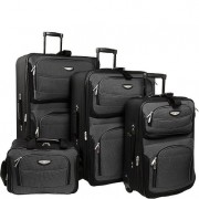 Amsterdam 4-Piece Softshell Deluxe Expandable Rolling Luggage Set Amsterdam 4-Piece Softshell Deluxe Expandable Rolling Luggage Set