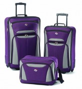 Purple American Tourister Luggage Purple American Tourister Luggage