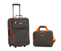 Rockland Luggage 2 Piece Set, Charcoal, One Size Rockland Luggage 2 Piece Set, Charcoal, One Size