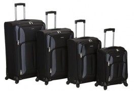 Rockland Luggage Impact Spinner 4 Piece Luggage Set Rockland Luggage Impact Spinner 4 Piece Luggage Set