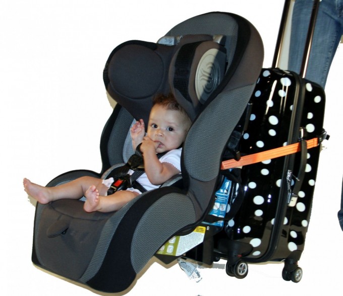 car seats and strollers on planes