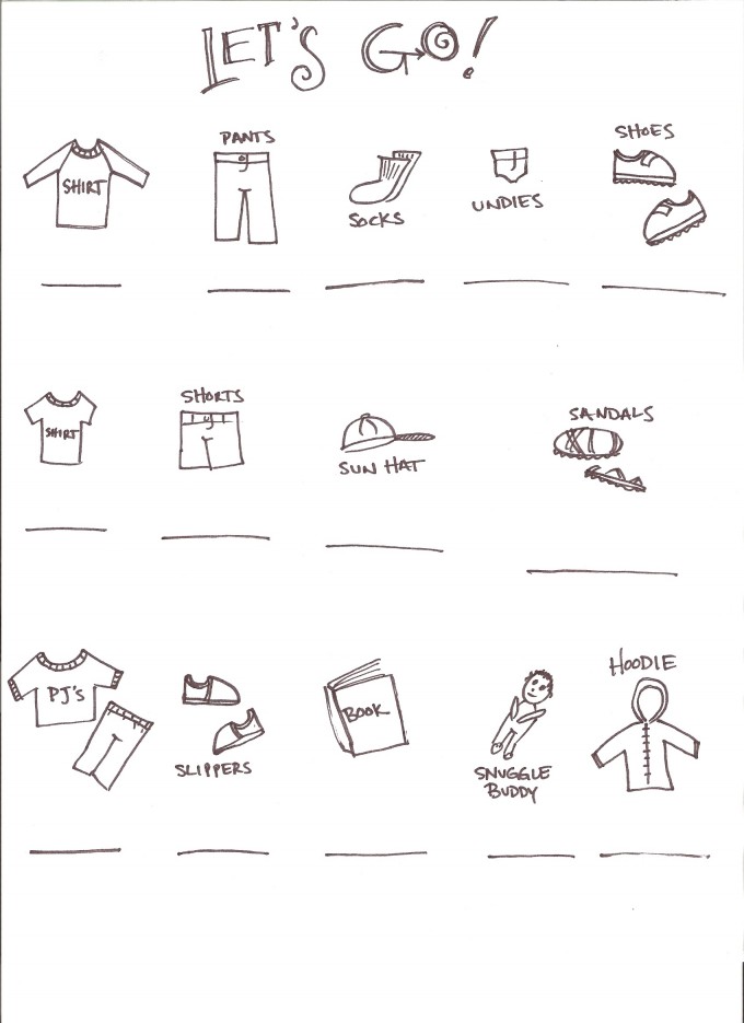 Start With A Packing List